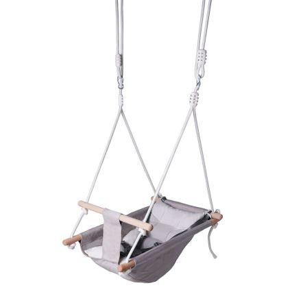 2Kids Toys - Dječja tekstilna ljuljačka za najmlađe siva