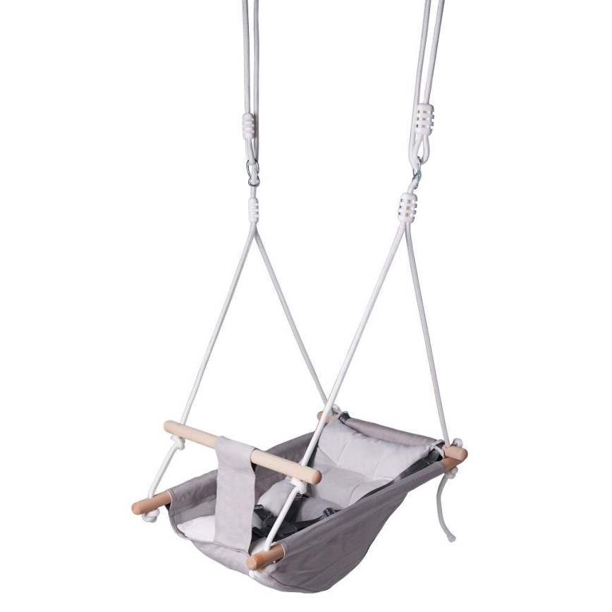 2Kids Toys - Dječja tekstilna ljuljačka za najmlađe siva