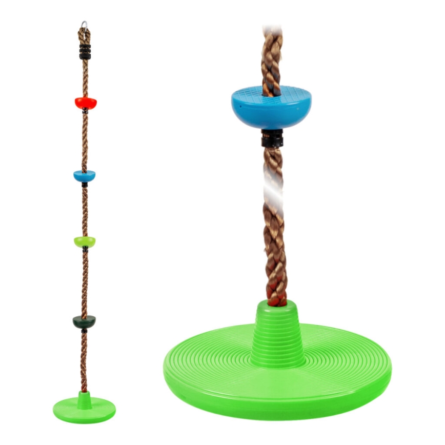 2Kids Toys - Dječje uže za penjanje s diskovima mix boja