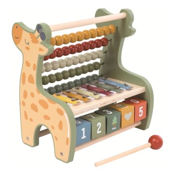 2Kids Toys - Drveno multifunkcionalno računalo Žirafa