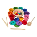 2Kids Toys - Dugine kuglice, novčići i čašice 8 boja