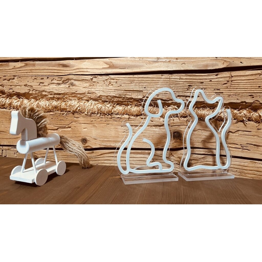 2Kids Toys - LED neonska stolna dekoracija, 5 W, USB, u obliku psa