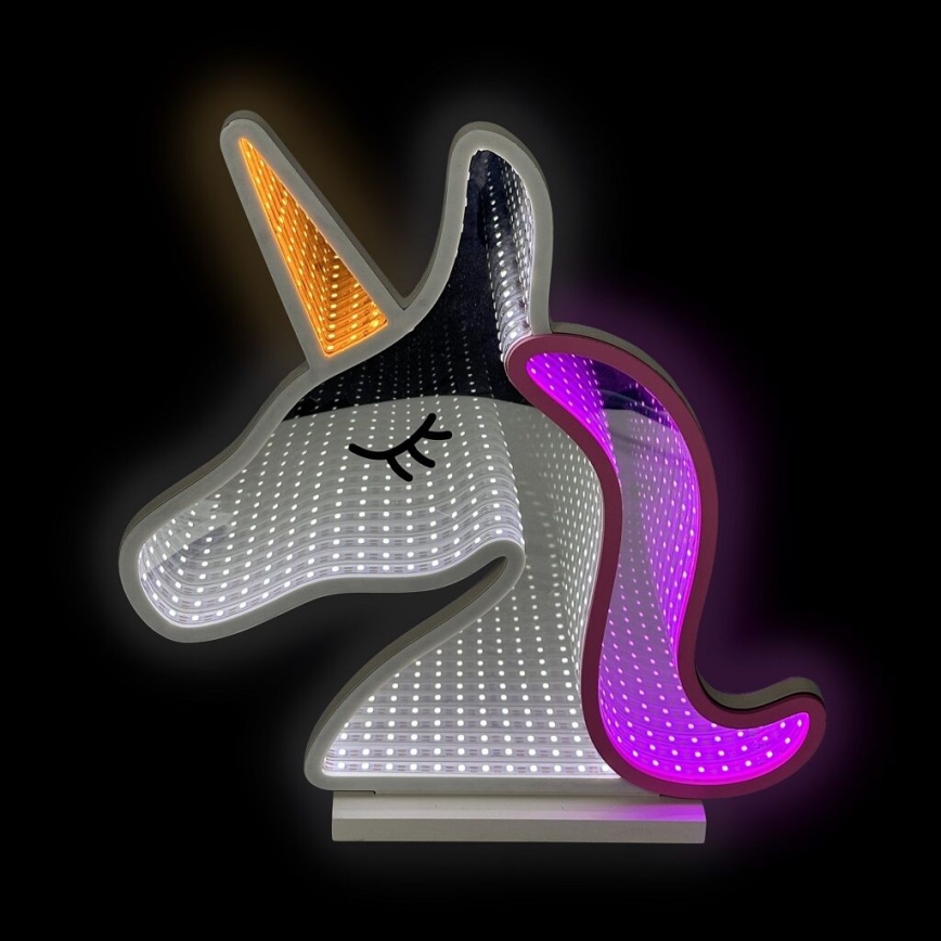 2Kids Toys - LED Neonska stolna dekoracija LED/5W/USB jednorog