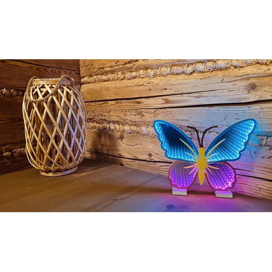 2Kids Toys - LED Neonska stolna dekoracija LED/5W/USB leptir