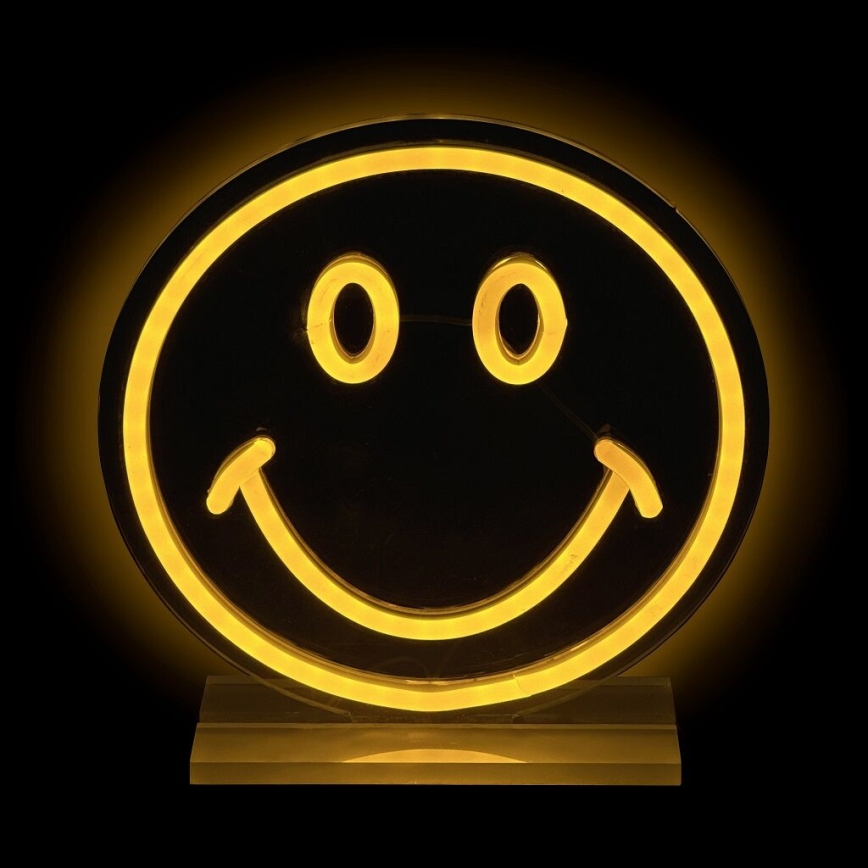 2Kids Toys - LED Neonska stolna dekoracija LED/5W/USB smajlić