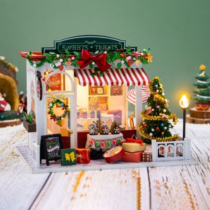 2Kids Toys - Miniatura kućice Božićna slastičarnica 2xAAA