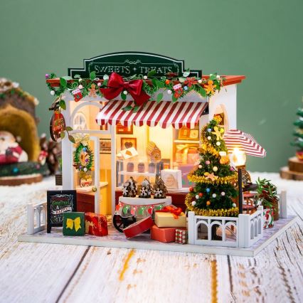 2Kids Toys - Miniatura kućice Božićna slastičarnica 2xAAA