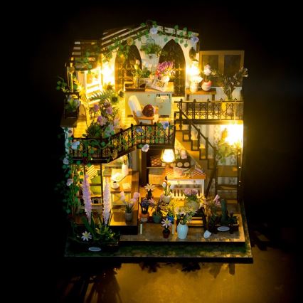 2Kids Toys - Miniatura kućice Darcyin cvjetna kuća 2xAAA