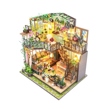 2Kids Toys - Miniatura kućice Darcyin cvjetna kuća 2xAAA