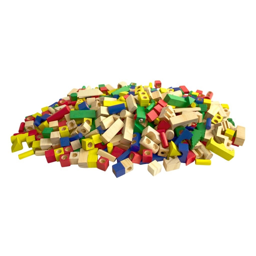 2Kids Toys - Šarene drvene kocke, 500 kom
