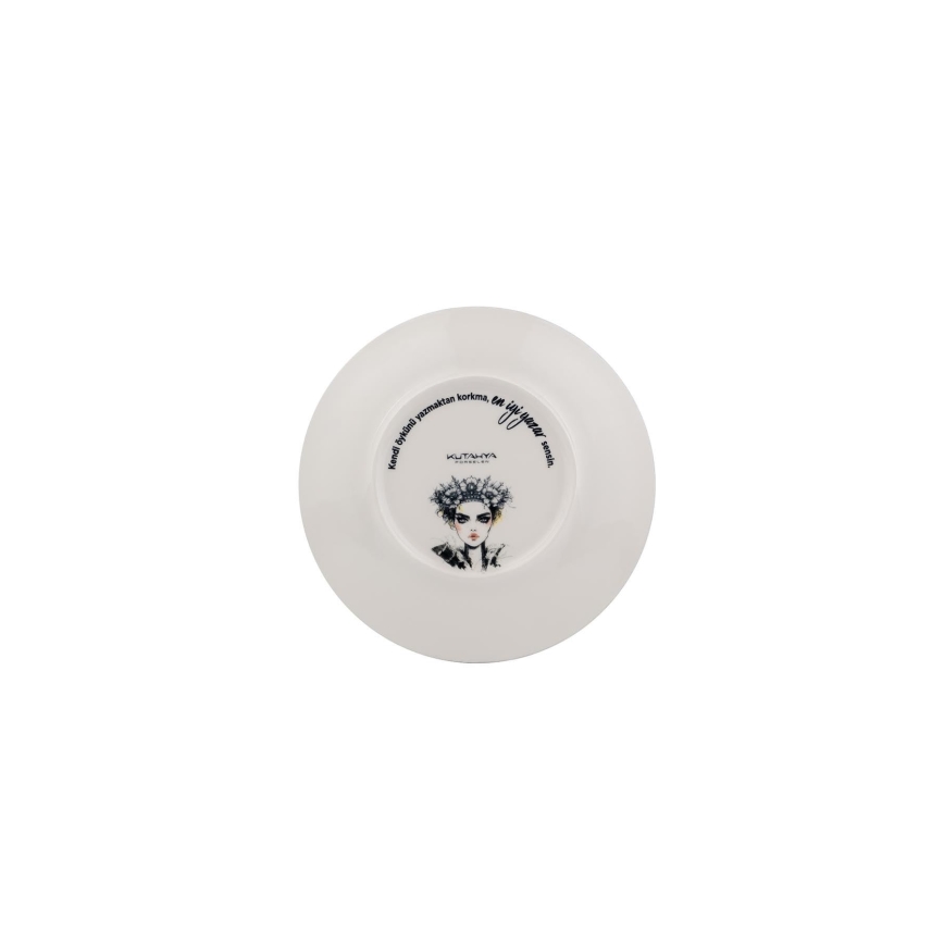 4-dijelni set za jelo od porculana — crni ili bijeli