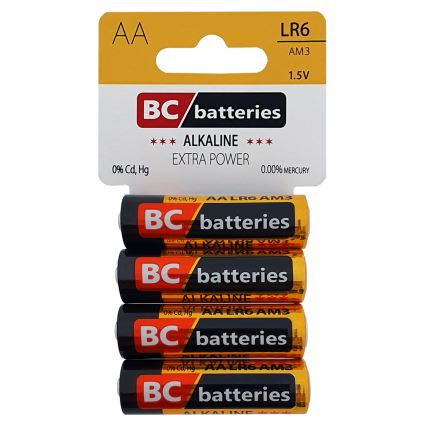 4 kom Alkalna baterija EXTRA POWER AA 1,5V