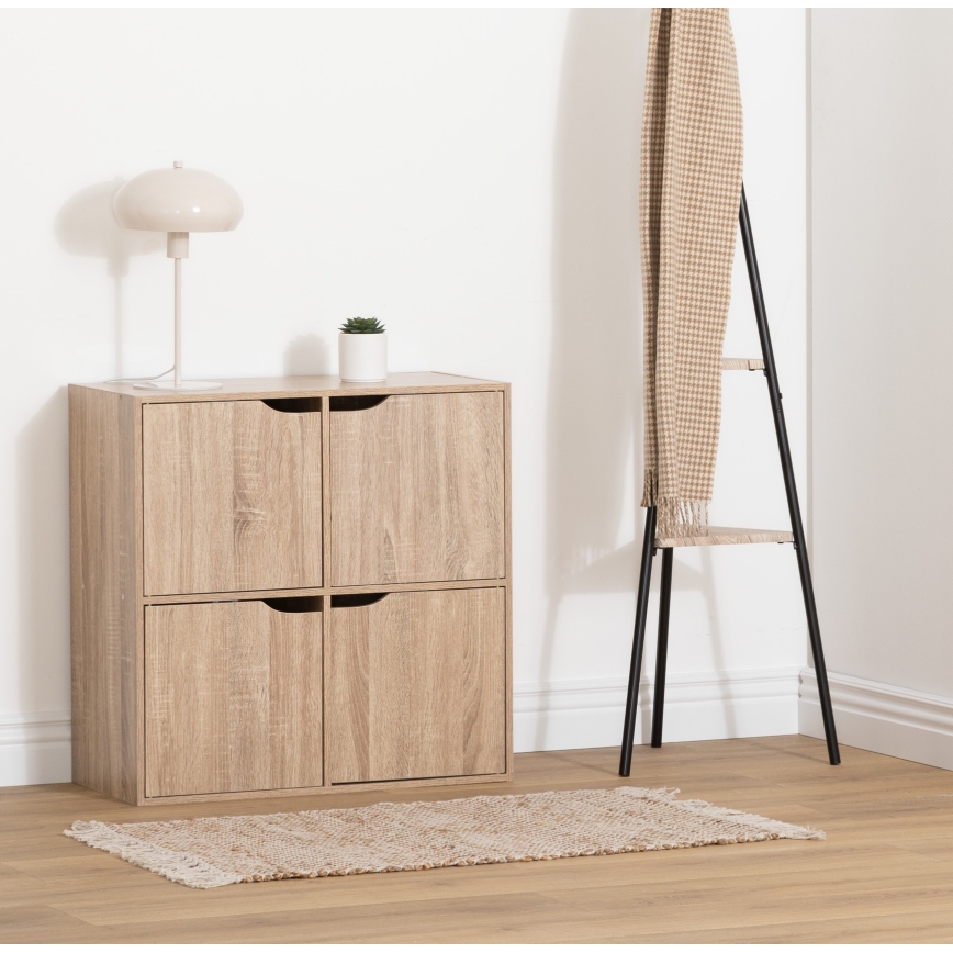 5five - Komoda TIDY 68x68x32 cm smeđa