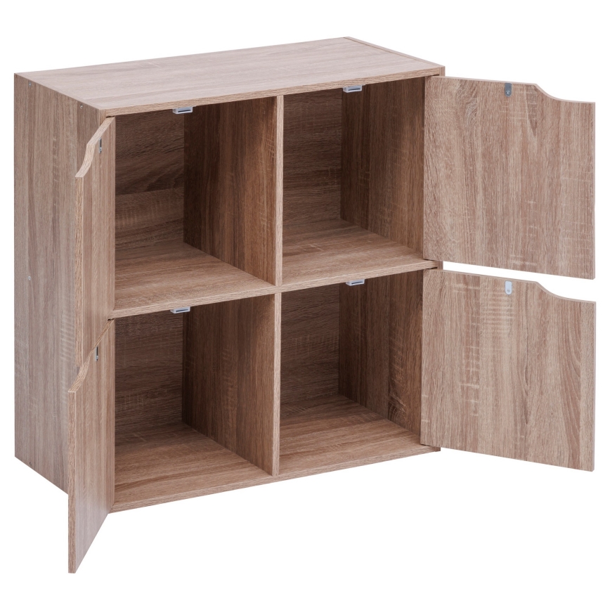 5five - Komoda TIDY 68x68x32 cm smeđa