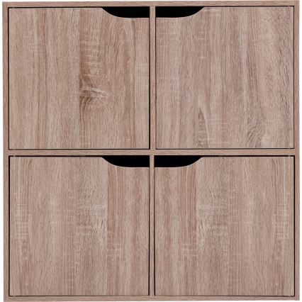 5five - Komoda TIDY 68x68x32 cm smeđa
