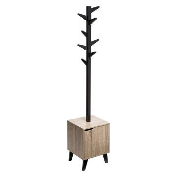 5five - Stalak za kapute RAME 169x35 cm crna/smeđa