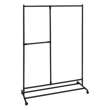 5five - Stalak za odjeću KENY 173x117 cm crna