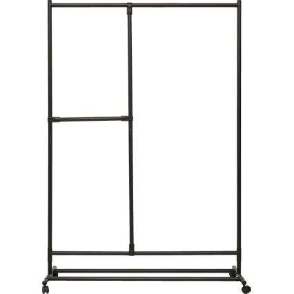 5five - Stalak za odjeću KENY 173x117 cm crna
