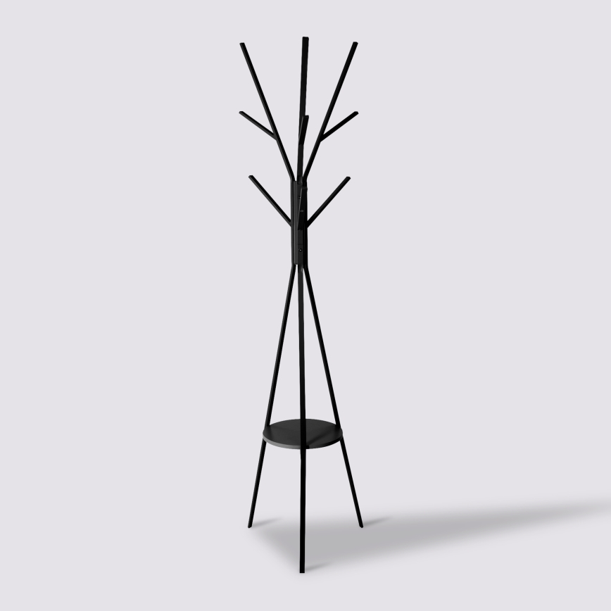 5five - Stalak za odjeću TASO 180x44 cm crni
