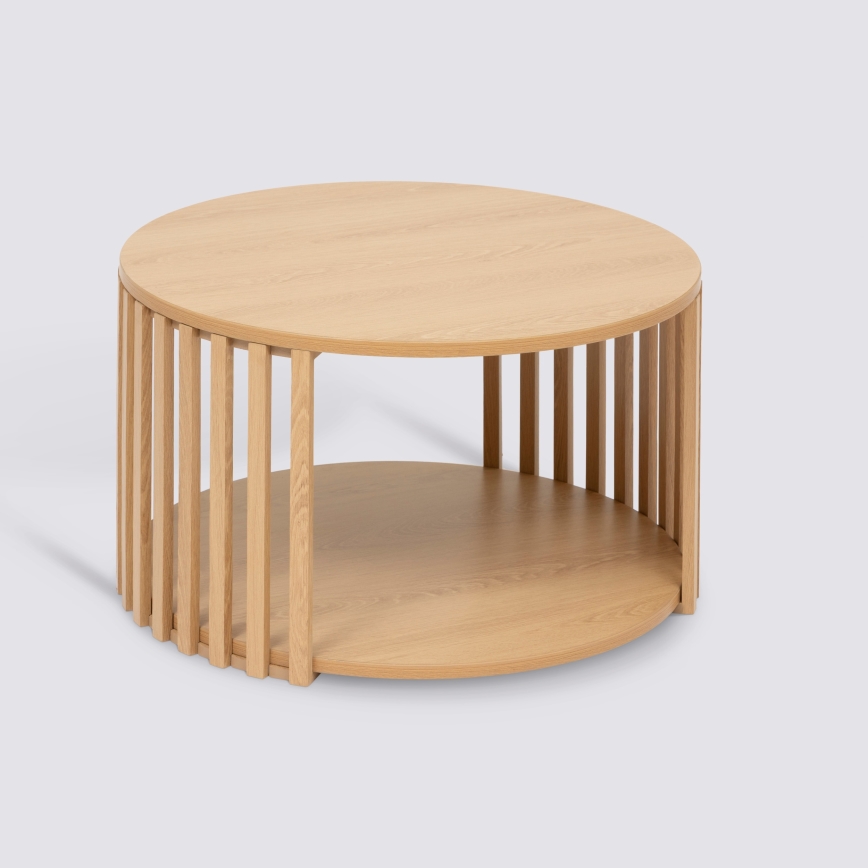 5five - Stolić za kavu VINKY promjera 60 cm smeđi