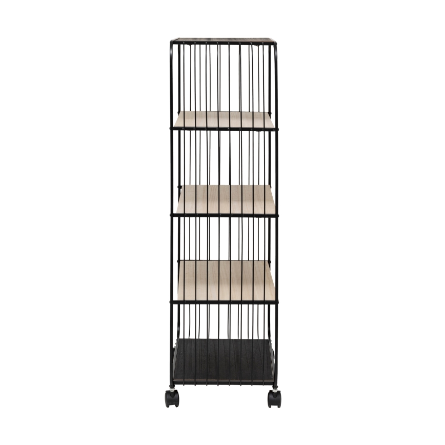 5five - Stolić za posluživanje/mobilna polica COLGE 97x55 cm crna/bež