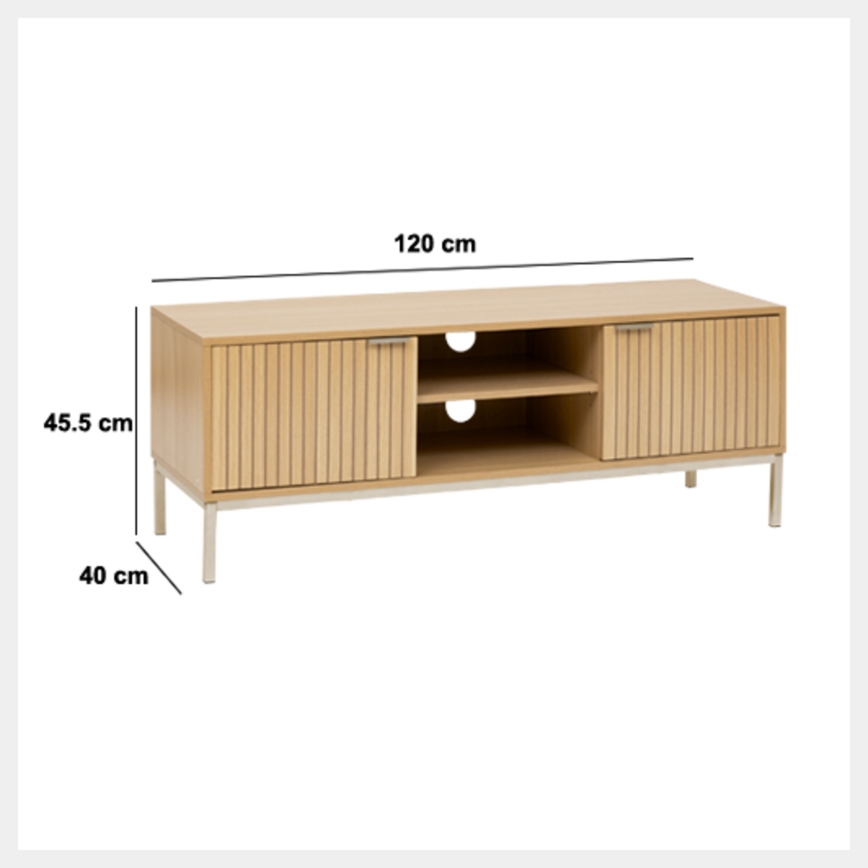 5five - TV stolić KUBI 120x40 cm smeđi