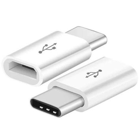 Adapter Micro USB na USB-C bijela