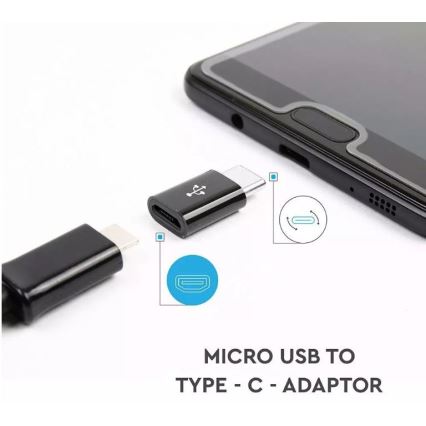 Adapter Micro USB na USB-C crna