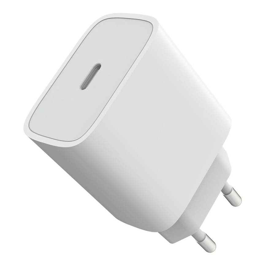 Adapter za brzo punjenje Power Delivery 20W USB-C bijela