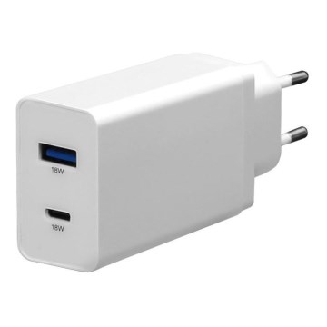 Adapter za punjenje USB-C Power Delivery + USB-A 18W/230V