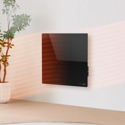AENO - Pametni električni infracrveni panel 500W tajmer/termostat Wi-Fi crni