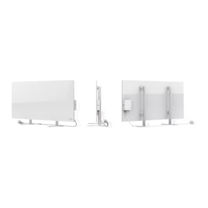 AENO - Pametni električni infracrveni panel s LED zaslonom 700W tajmer/termostat IP44 Wi-Fi bijela