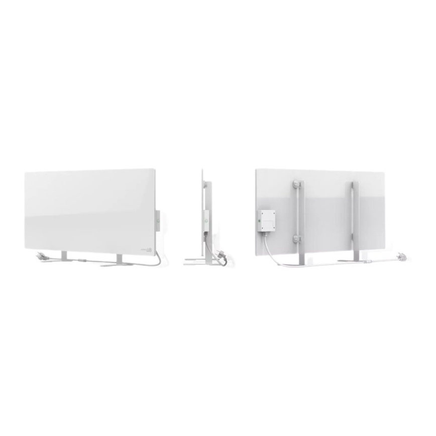 AENO - Pametni električni infracrveni panel s LED zaslonom 700W timer/termostat IP44 Wi-fi bijela