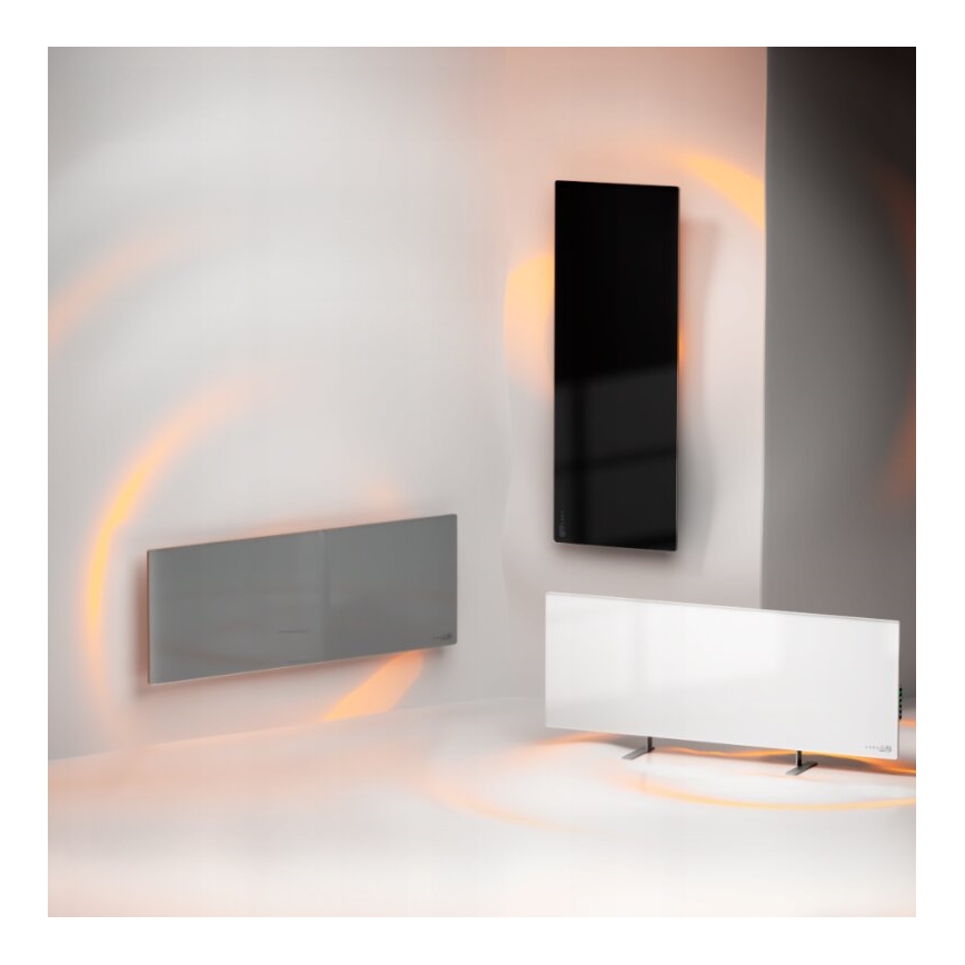 AENO - Pametni električni infracrveni panel s LED zaslonom 700W timer/termostat IP44 Wi-fi bijela