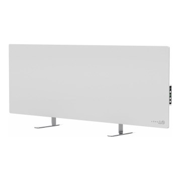 AENO - Pametni električni infracrveni panel s LED zaslonom 700W tajmer/termostat IP44 Wi-Fi bijela
