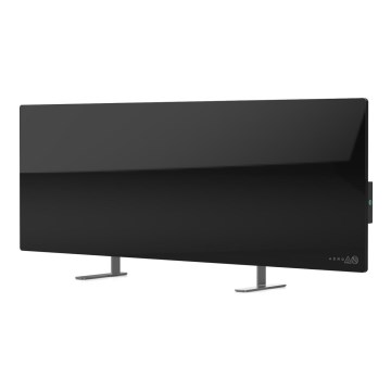 AENO - Pametni električni infracrveni panel s LED zaslonom 700W timer/termostat IP44 Wi-fi crna
