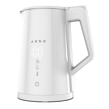 AENO - Pametno kuhalo za vodu s LED zaslonom 1,7 l 2200W/230V bijela