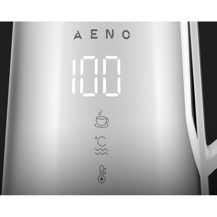 AENO - Pametno kuhalo za vodu s LED zaslonom 1,7 l 2200W/230V bijela