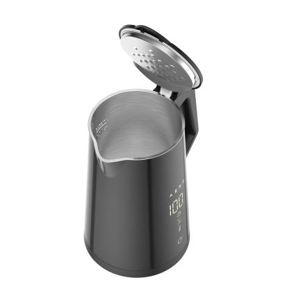 AENO - Pametno kuhalo za vodu s LED zaslonom 1,7 l 2200W/230V crna