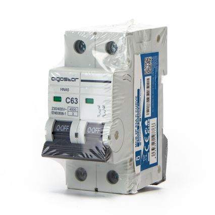 Aigostar - Automatski osigurač 2-polni 2P-50A-C 230-400V
