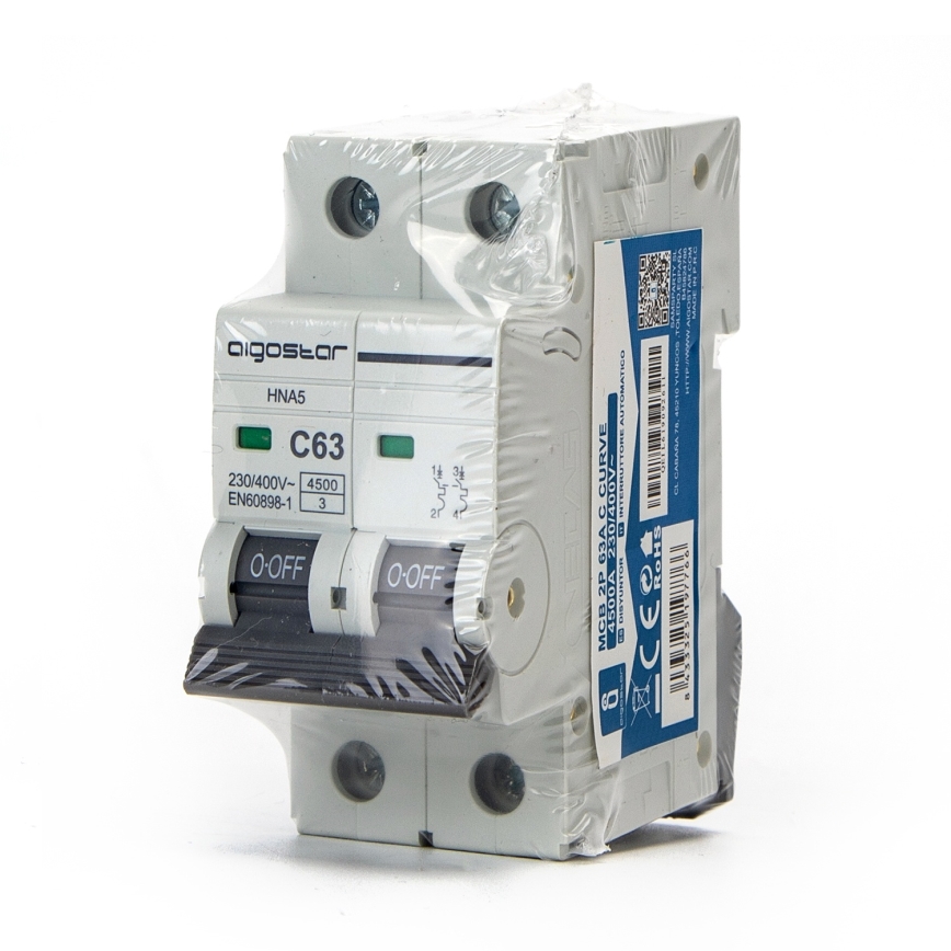 Aigostar - Automatski osigurač 2-polni 2P-50A-C 230-400V