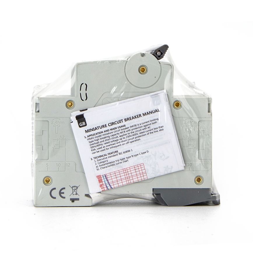 Aigostar - Automatski osigurač 2-polni 2P-50A-C 230-400V