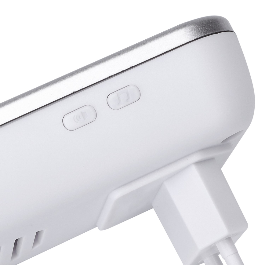 Aigostar - Bežični zvono za utičnicu 230V/12V IP44 srebrna