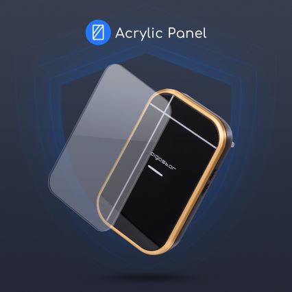 Aigostar - Bežični zvonac za utičnicu 230V/12V IP44 crni