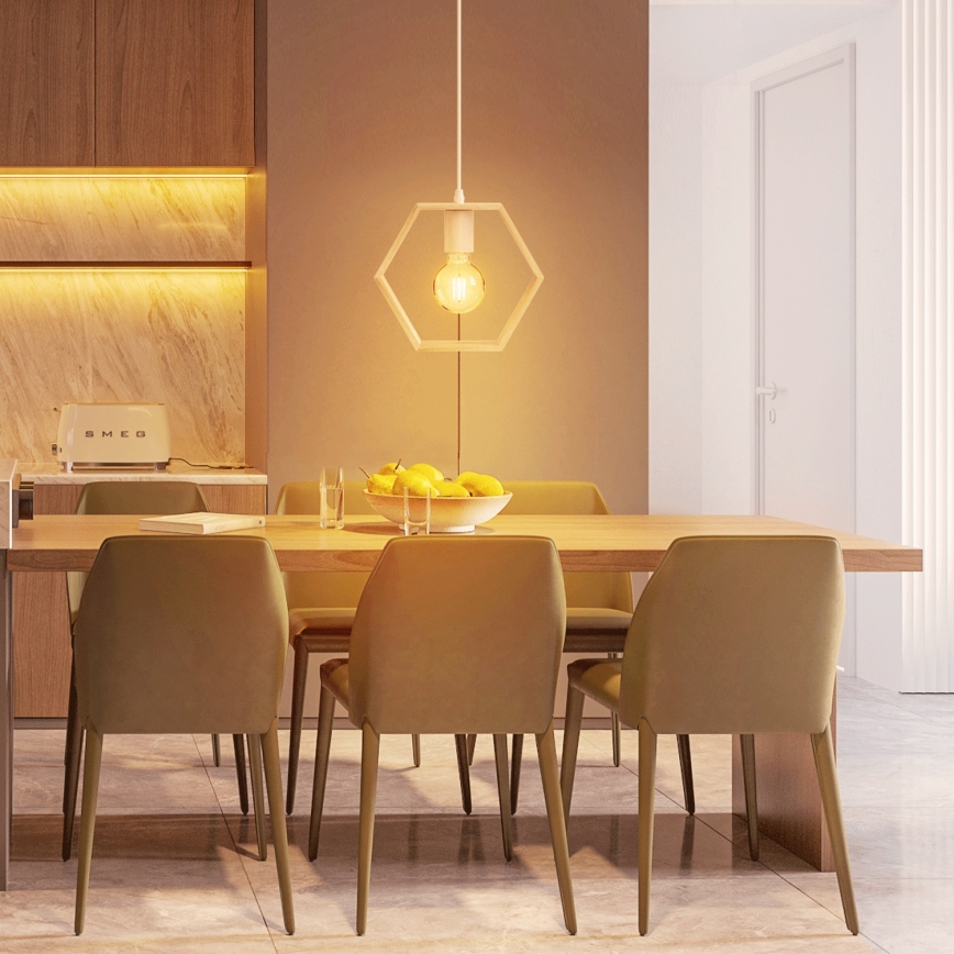 Aigostar - Bežna viseća lampu 1xE27/60W/230V