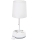 Aigostar - Bijela stolna lampa s utičnicama i USB portovima 1xE27/60W/230V