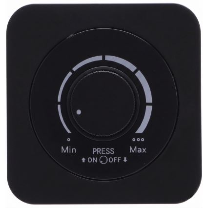 Aigostar - crni prigušivač s okvirom 250V/10A