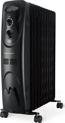 Aigostar - Crni uljni radijator s 11 rebara 2300W/230V
