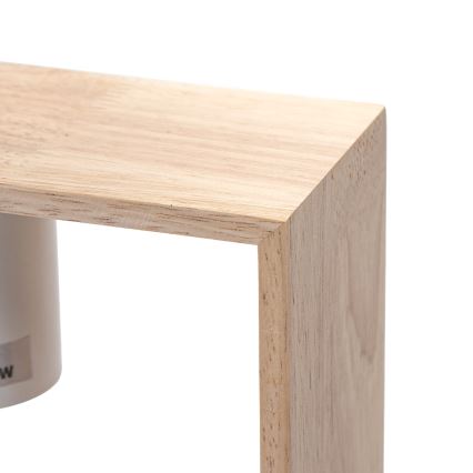 Aigostar - Drveni luster na sajli 1xE27/60W/230V borovina