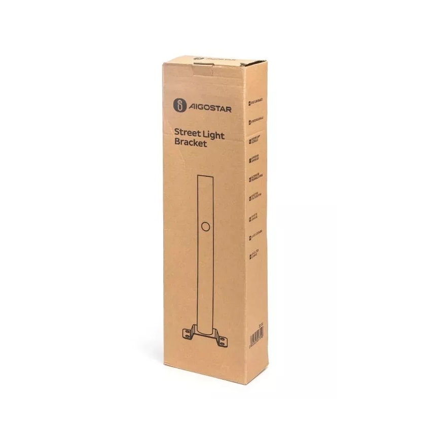 Aigostar - Držač za uličnu svjetiljku 48,9 cm crna